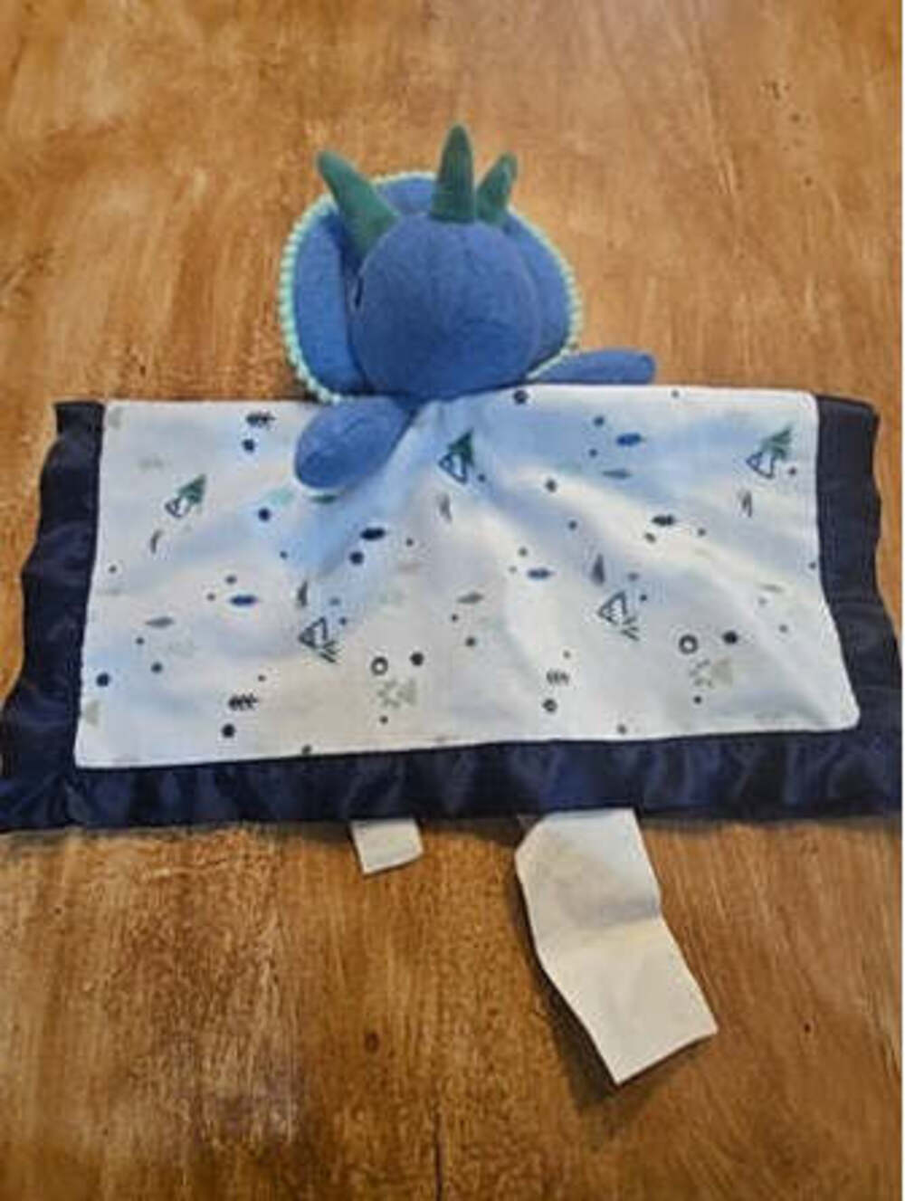 White/blue Cloud island Dino stuffy
